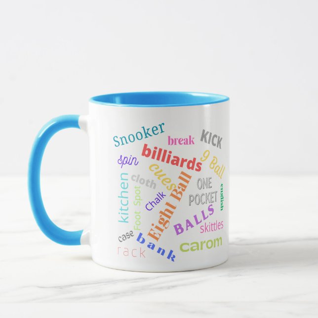Billiards 2 toned mug (Left)