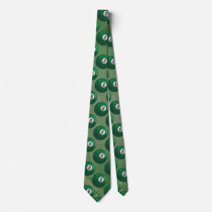 Billiards 6 Ball Pattern Tie