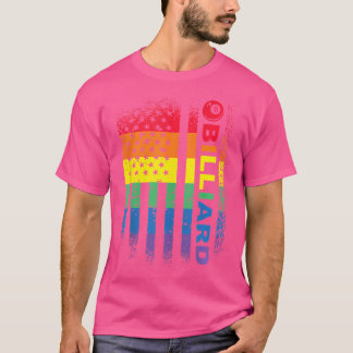 Billiards 8-Ball Pool Billiard American Flag Billi T-Shirt