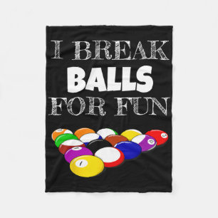 Billiards 8 Ball Pool Player Sarcasm Novelty Humou Fleece Blanket