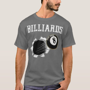 Billiards , 8 Ball, Pool Shark, Sports by Zany Bra T-Shirt
