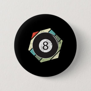 Billiards 8 Ball Retro Love For The Sport Billiard 6 Cm Round Badge