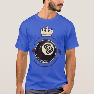 Billiards 8 Ball Retro Pool Player  T-Shirt