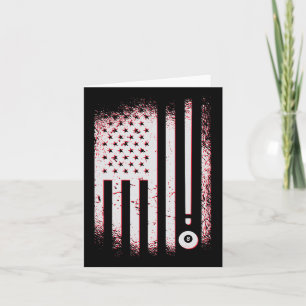 Billiards American Flag Usa Pool Players And Billa Card