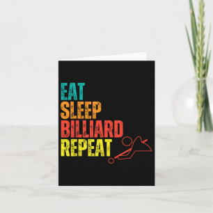 Billiards Apparel Quote Funny Billiards Players Pr Card