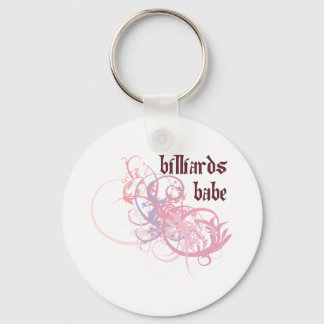 Billiards Babe Key Ring