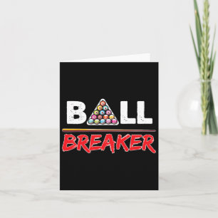 Billiards Ball Breaker Funny Shooting Pool Gift  Card