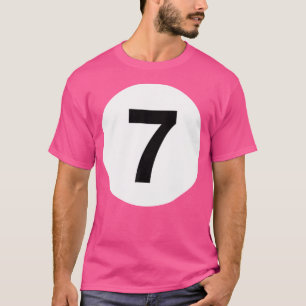 Billiards Ball Matching No 7 Pool Ball T-Shirt