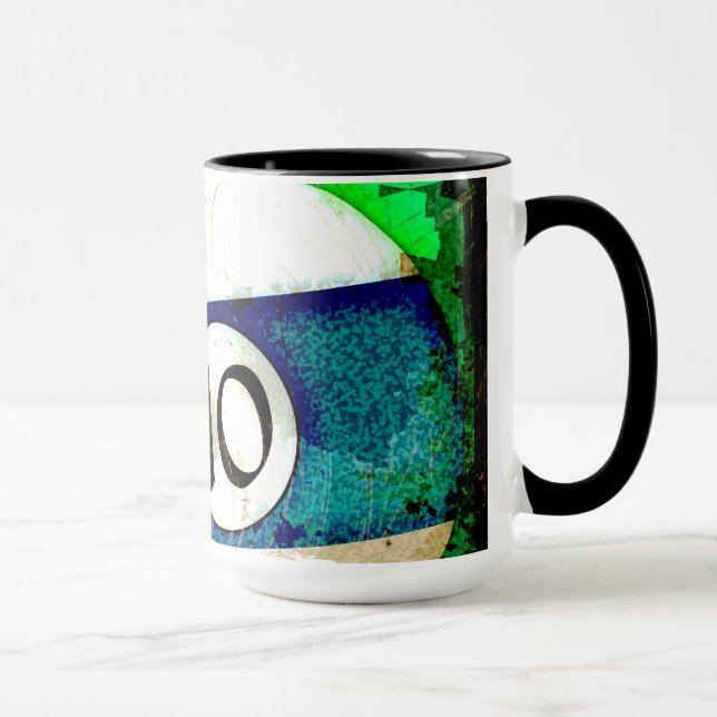 BILLIARDS BALL NUMBER 10 MUG (Right)