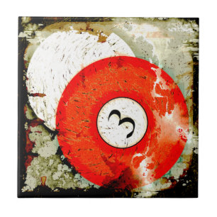 BILLIARDS BALL NUMBER 3 TILE