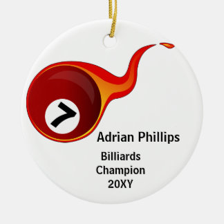 billiards ball ornament
