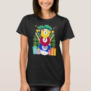 Billiards balls billiards snowman billiards Billia T-Shirt