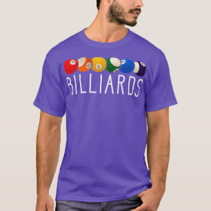 Billiards Balls Pool Player T-Shirt