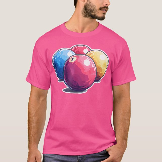 Billiards Balls T-Shirt (Front)