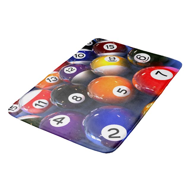 Billiards Bath Mat (Angled)