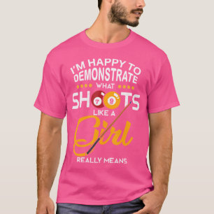 Billiards Billiard For Girl Pool Player T-Shirt