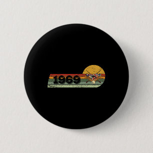 Billiards Billiard-gamer Vintage 1969 Birthday Poo 6 Cm Round Badge