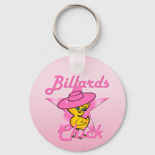 Billiards Chick #8 Key Ring