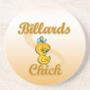 Billiards Chick Coaster