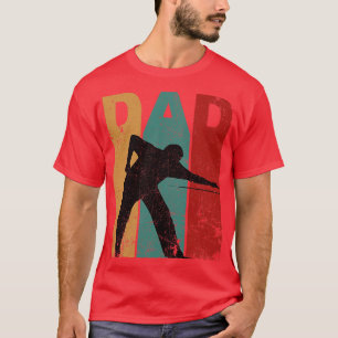Billiards Dad Vintage Fathers Day  T-Shirt