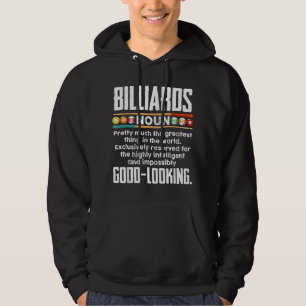 Billiards Definition - Funny Billiard 8 Ball Pool Hoodie