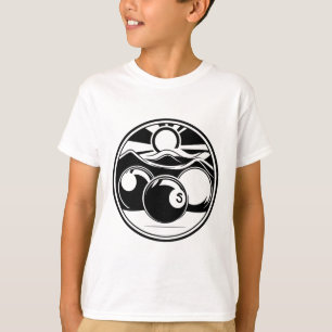 Billiards Drawing Pool Player T-Shirt