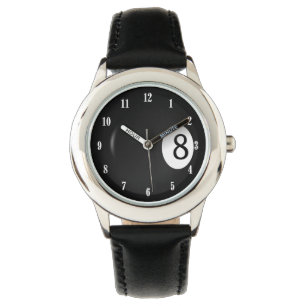 Billiards Eight Ball  Sports Wrist Watch