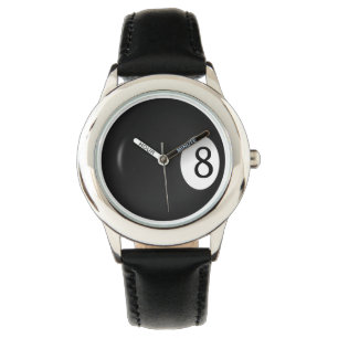 Billiards Eight Ball  Sports Wrist Watch