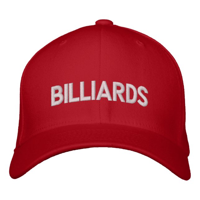 Billiards Embroidered Hat (Front)