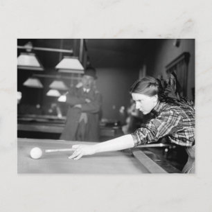 Billiards Game, 1910 Postcard