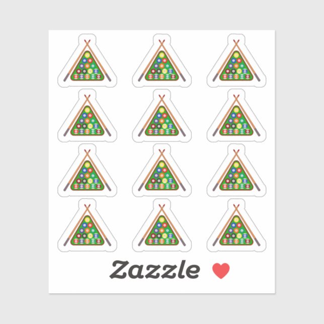 Billiards Game Day Pool Ball Practice Bujo Planner (Sheet)