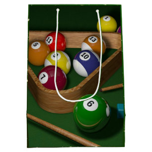 Billiards game medium gift bag