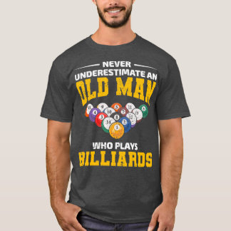 Billiards Game Pool Dad Grandpa Fathers day Funny T-Shirt