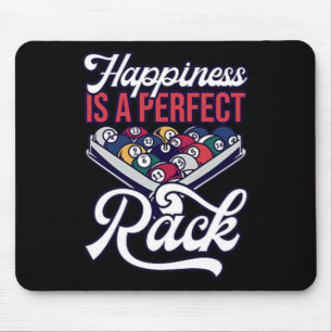 Billiards Happiness Perfect Rack Pool Minimalist Mouse Mat