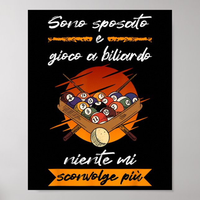 Billiards Im Married And Playing Pool  Poster (Front)