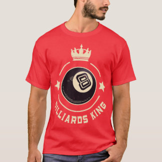Billiards King 8Ball Retro Snooker T-Shirt