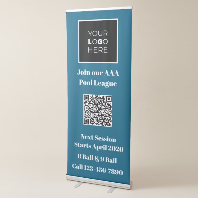 Billiards League Promotional Vertical Banner  (3/4)