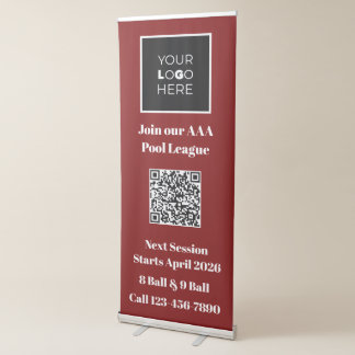 Billiards League Promotional Vertical Banner