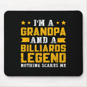 Billiards Legend Grandpa Mouse Mat