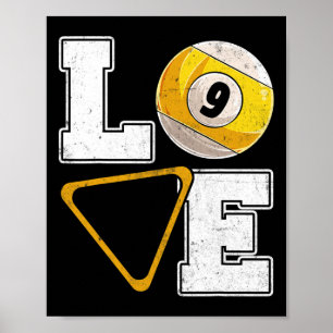 Billiards Love Pool Player Billiards Lover Poster