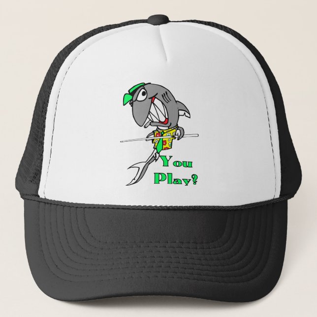 Billiards Lovers Pool Shooting Gifts Trucker Hat (Front)
