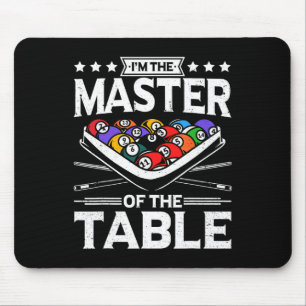 Billiards Master Of The Table 8 Ball Men Women Poo Mouse Mat