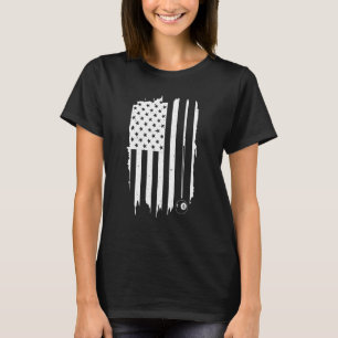 Billiards Men Women Pool Player American Patriot T-Shirt