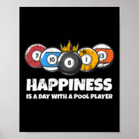 Billiards Or Billard Pool Player Happiness Funny B