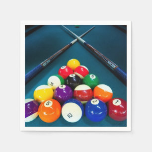 Billiards Paper Napkins