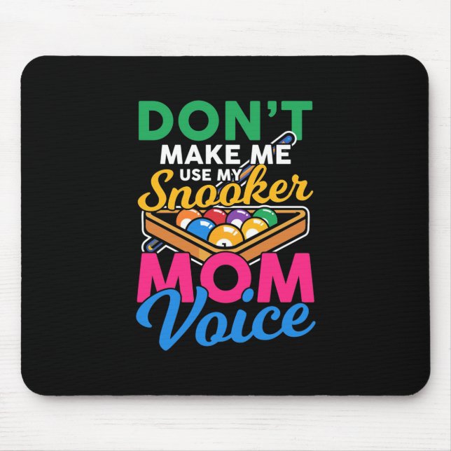 Billiards Player | I Am Snooker Mum Mouse Mat (Front)