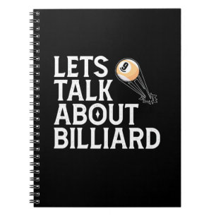 Billiards Player Lets Talk About Billiard Notebook