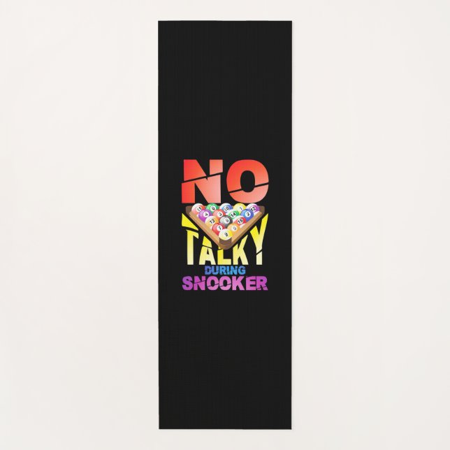 Billiards Player | No Talky During Snooker Yoga Mat (Front)
