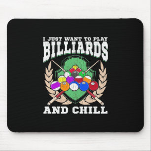 Billiards Player Play Billiards And Chill Mouse Mat