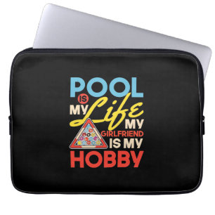 Billiards Player Pool Billiards Is My Life Laptop Sleeve